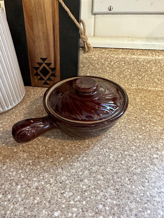 Crock soup bowl