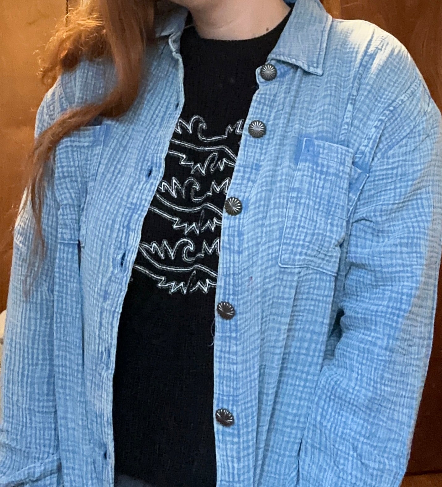 Concho button up