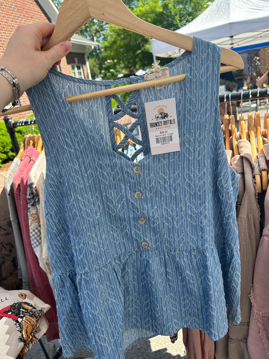 Peplum tank