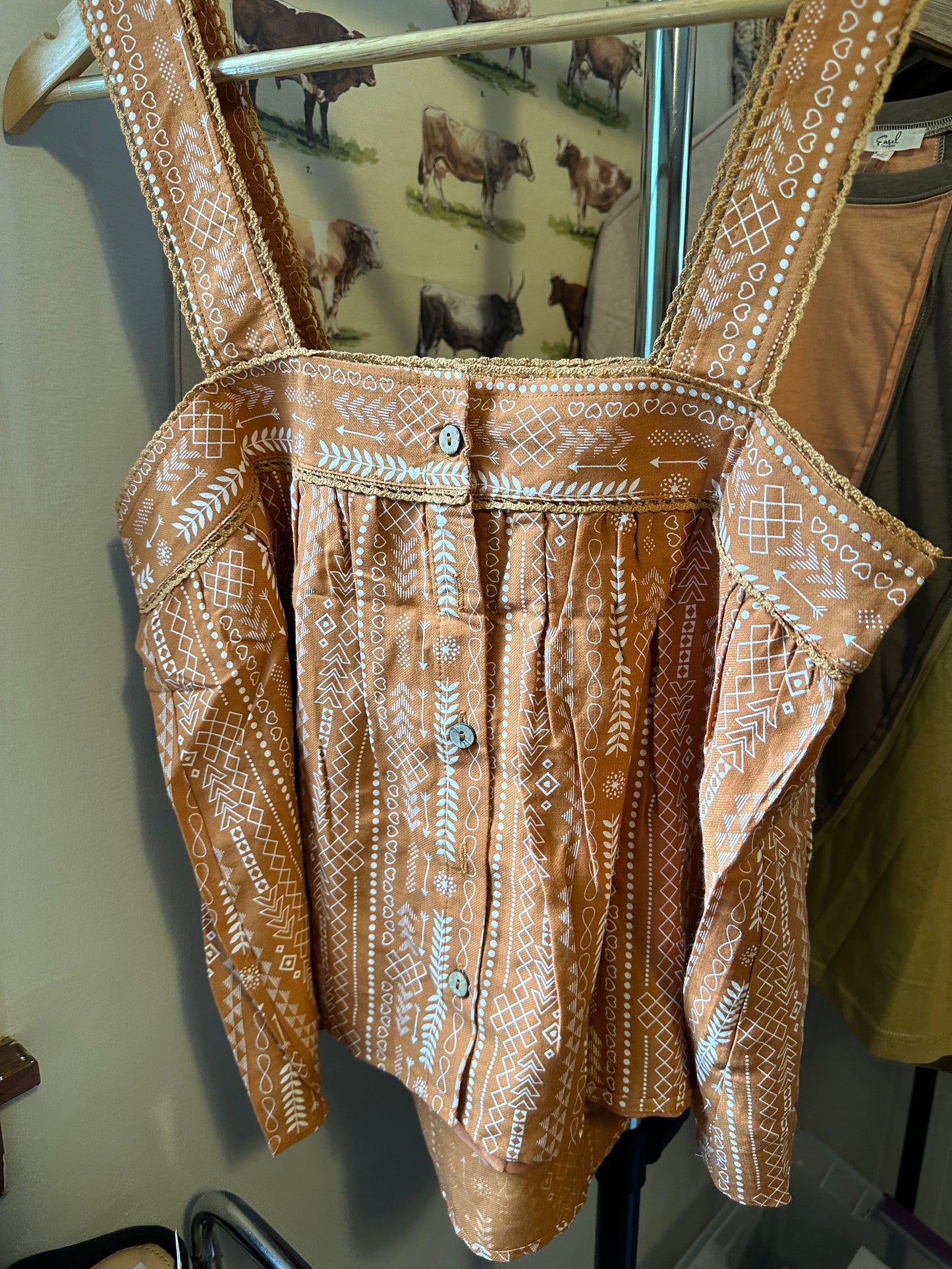 Button Back Tank