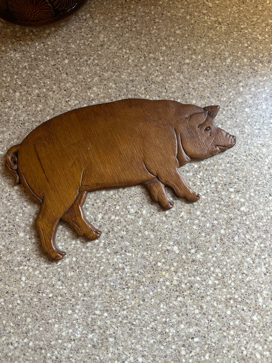 Wooden pig