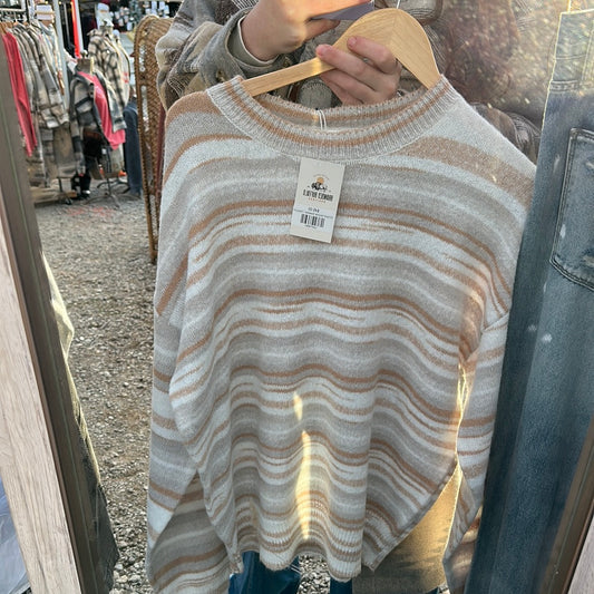 Striped Neutral Sweater