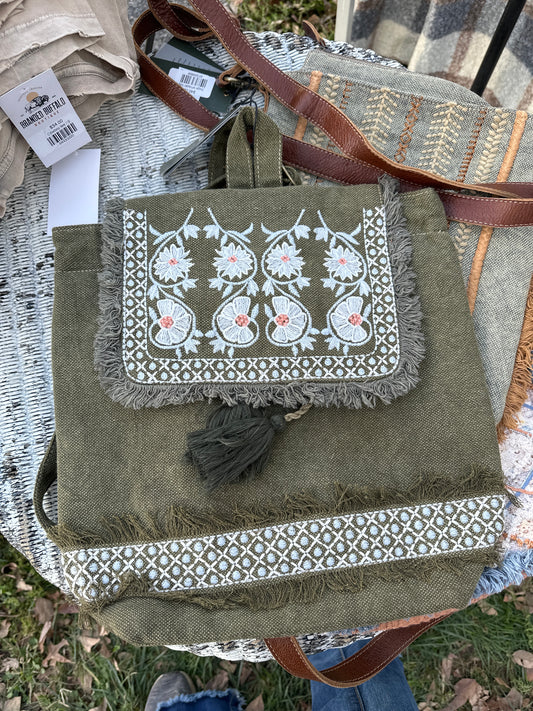Prairie petunias backpack