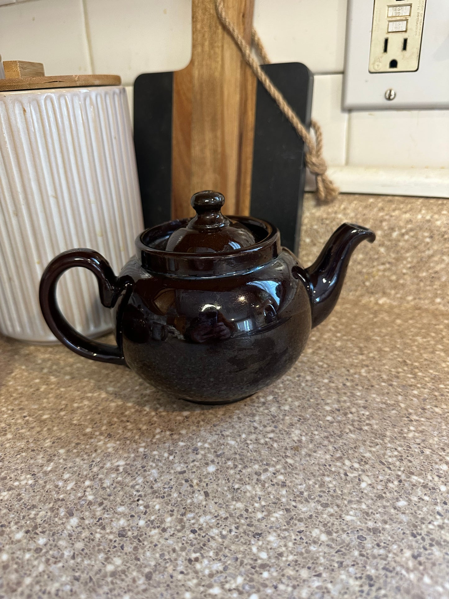 Brown teapot