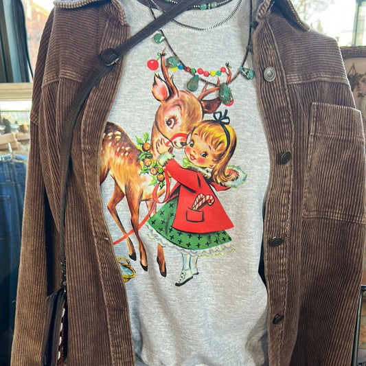 Christmas Deer Crewneck