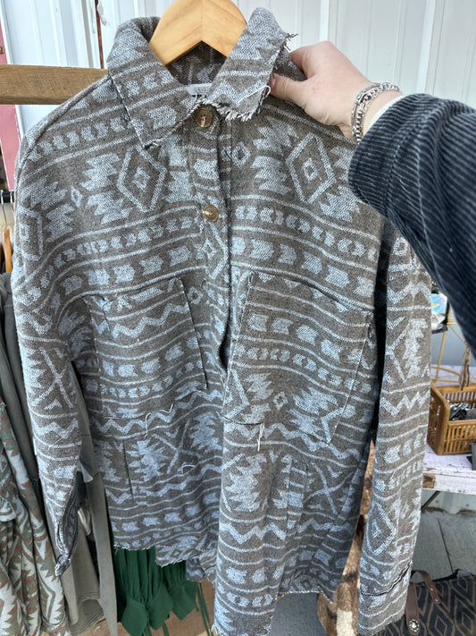 Grey aztec jacket