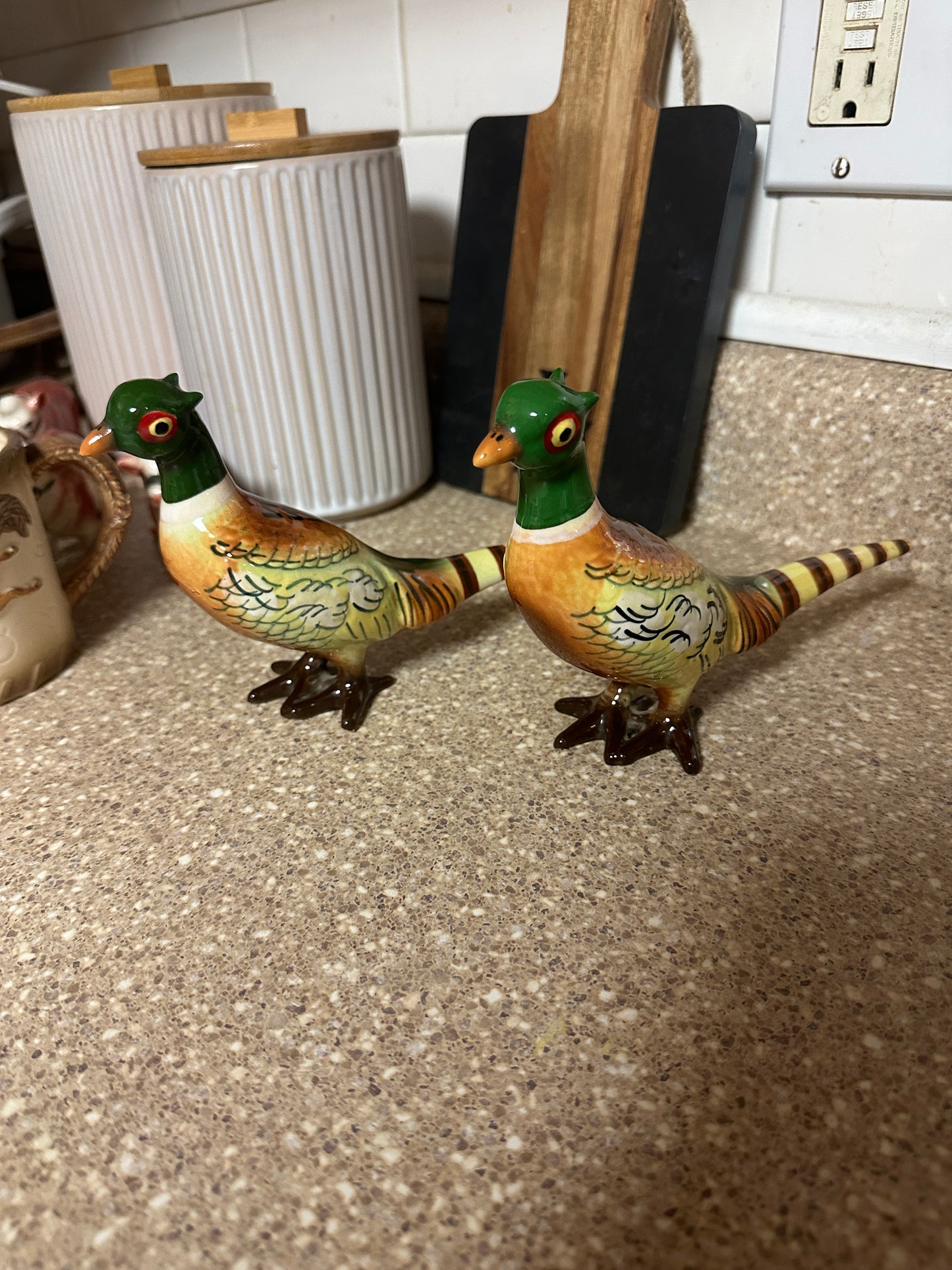 Set of pheasant figures