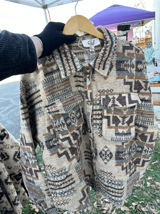 Aztec fleece jacket