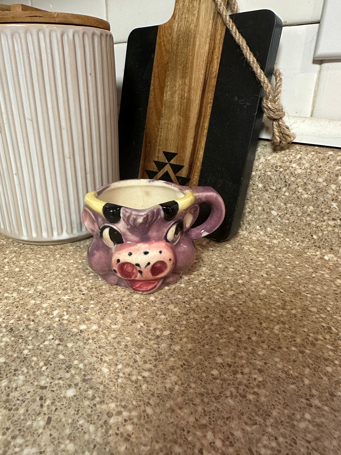 Purple cow mug