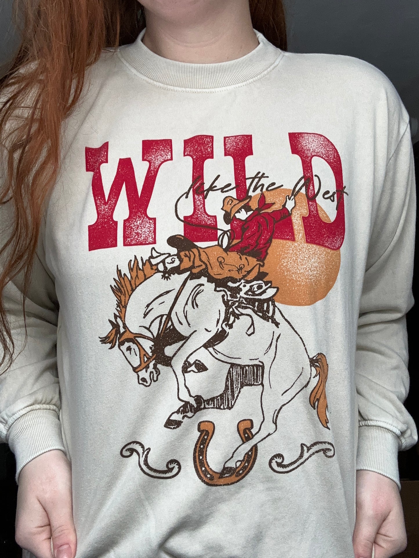 Wild like the west crewneck