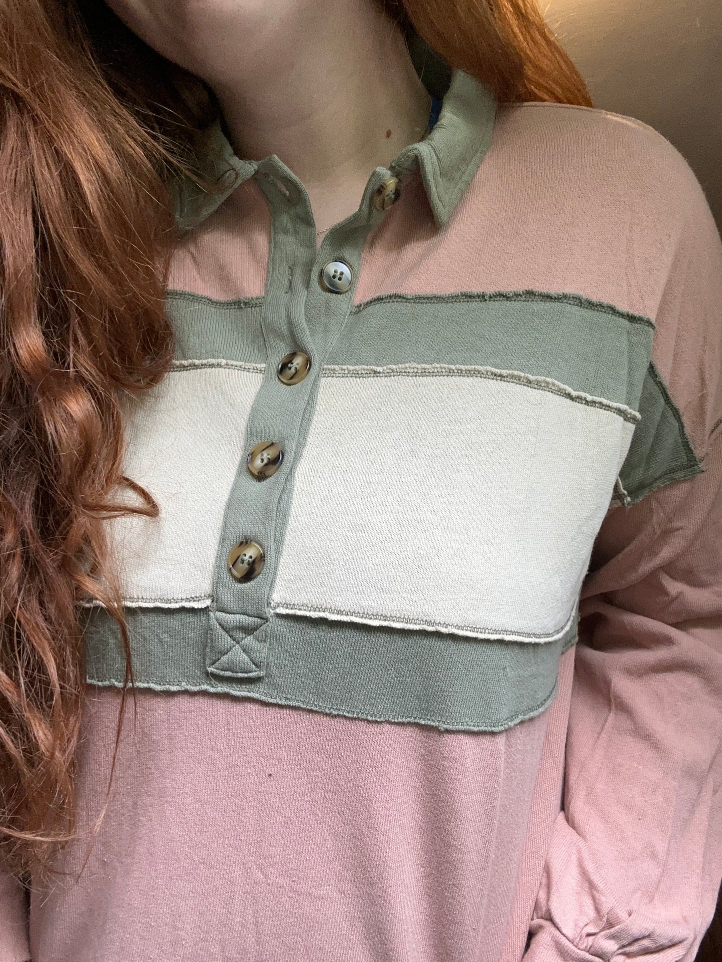 Color Block Rugby Shirt