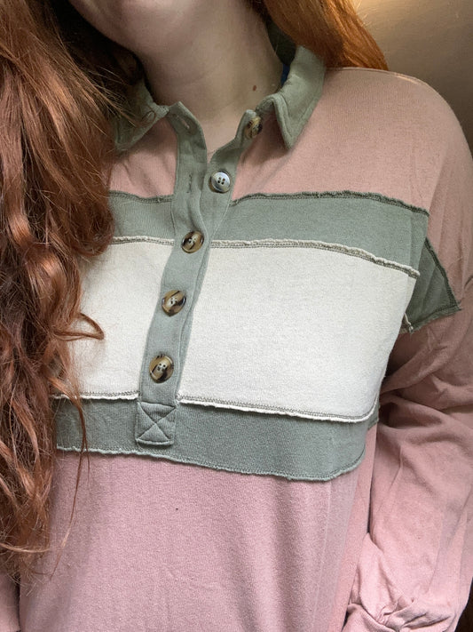 Color Block Rugby Shirt