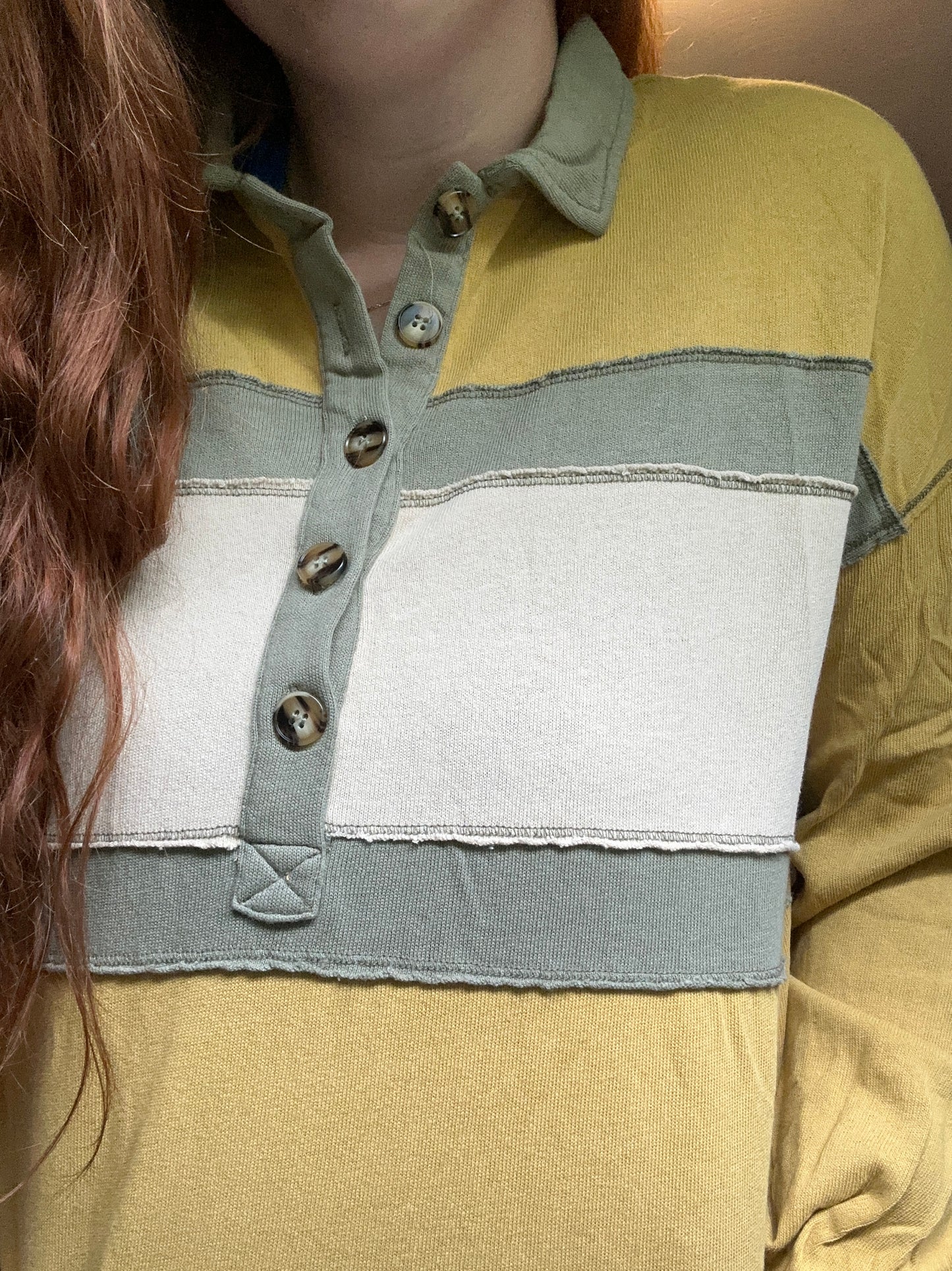 Color Block Rugby Shirt