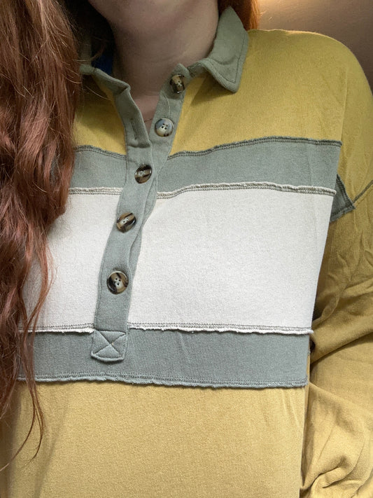 Color Block Rugby Shirt