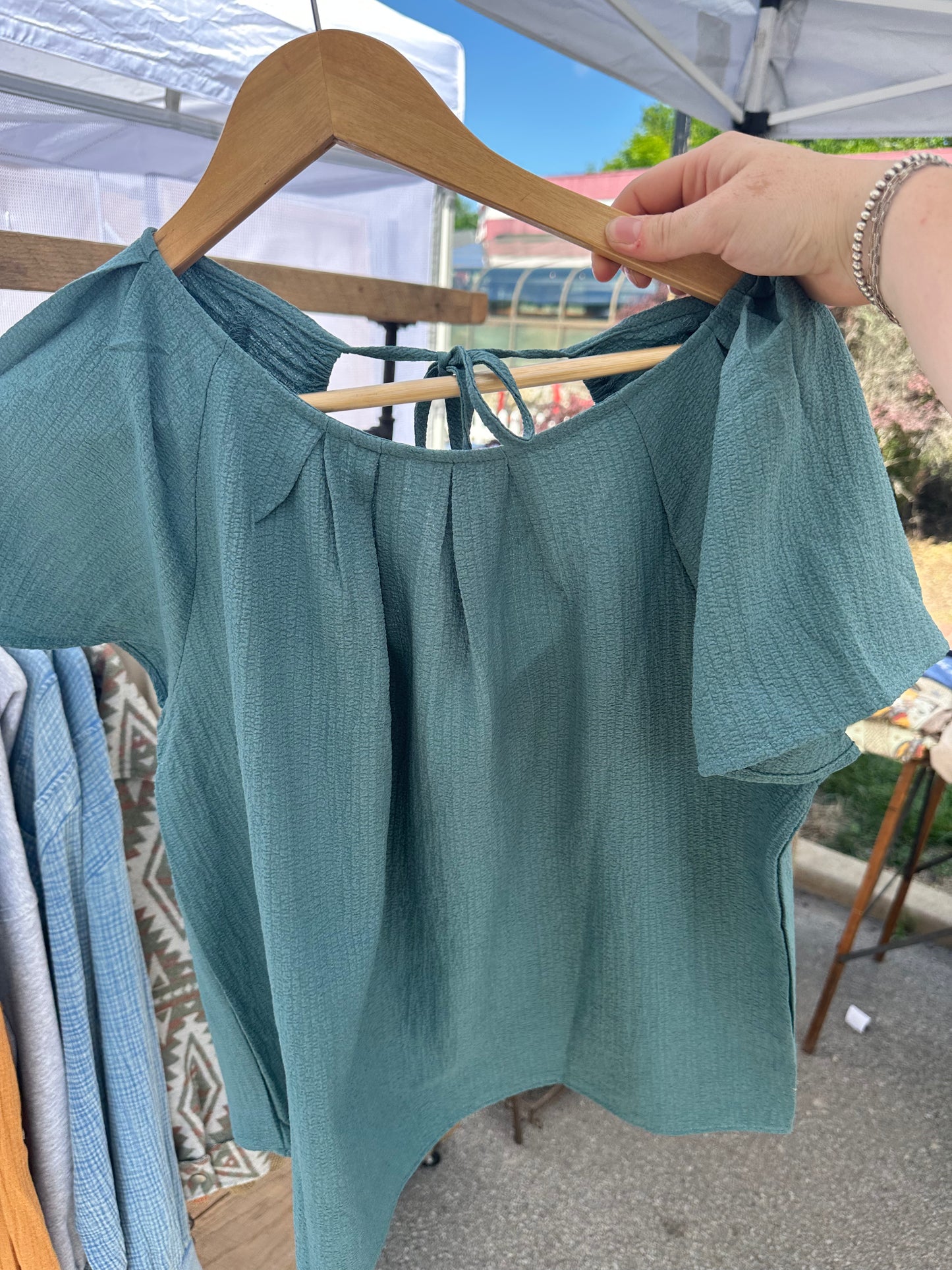 Butterfly sleeve top