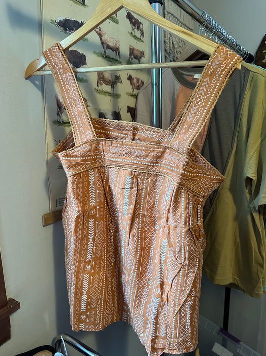 Button Back Tank