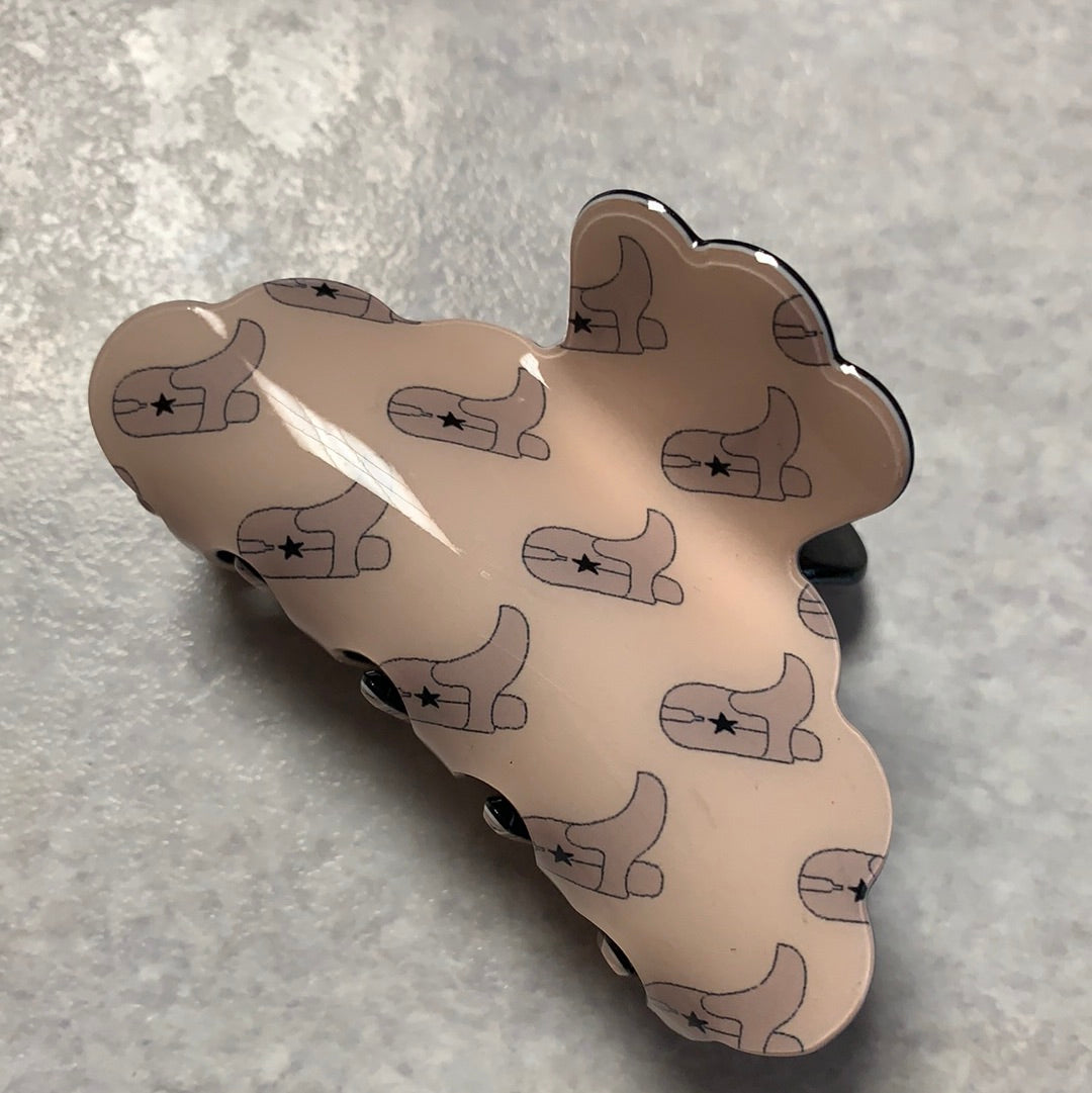 Clip with cowboy boots