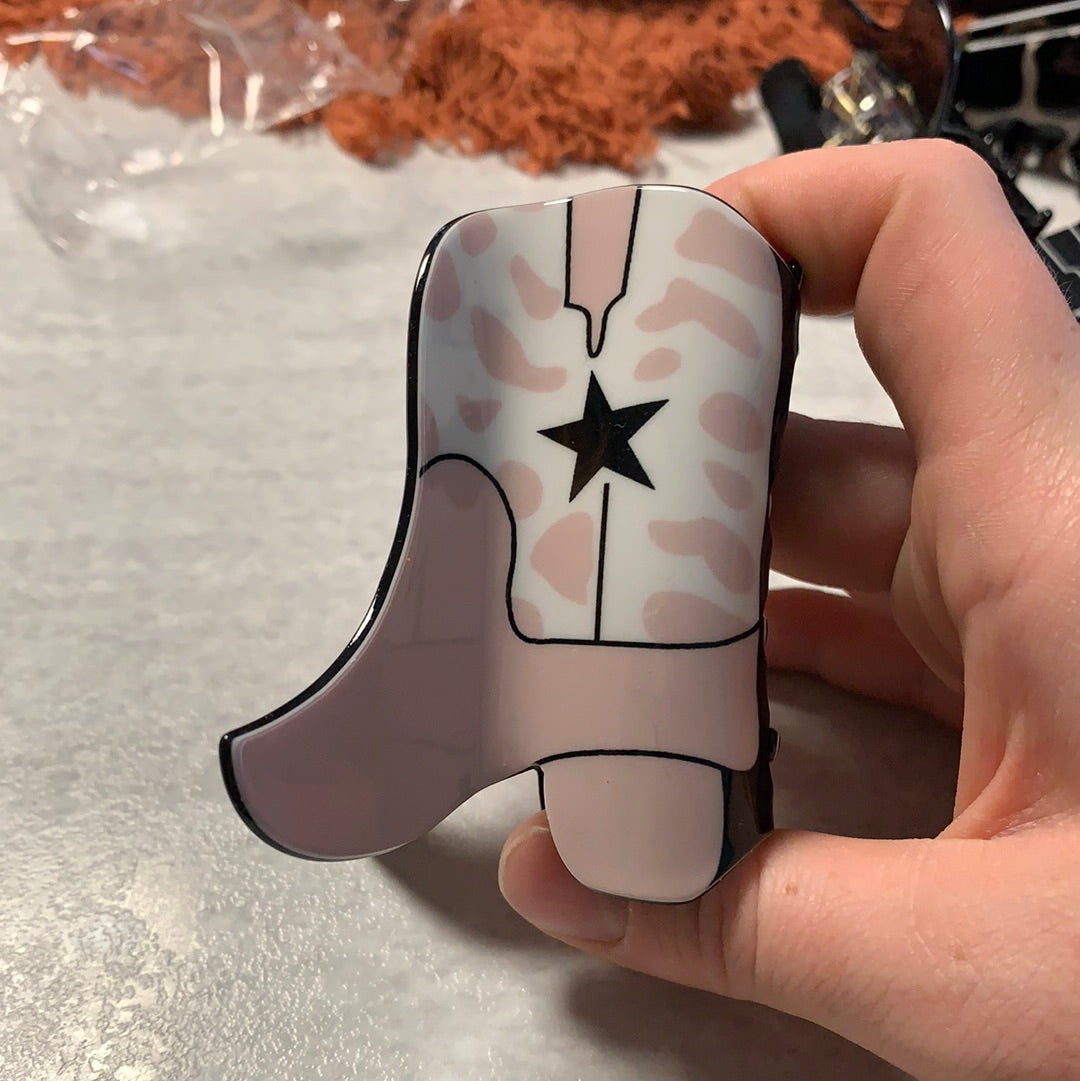 Cowboy Boot Claw Clip