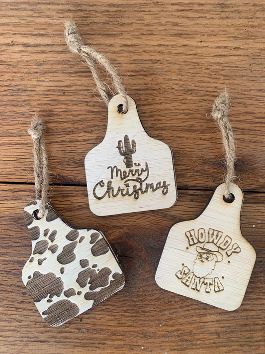 Ear tag ornament