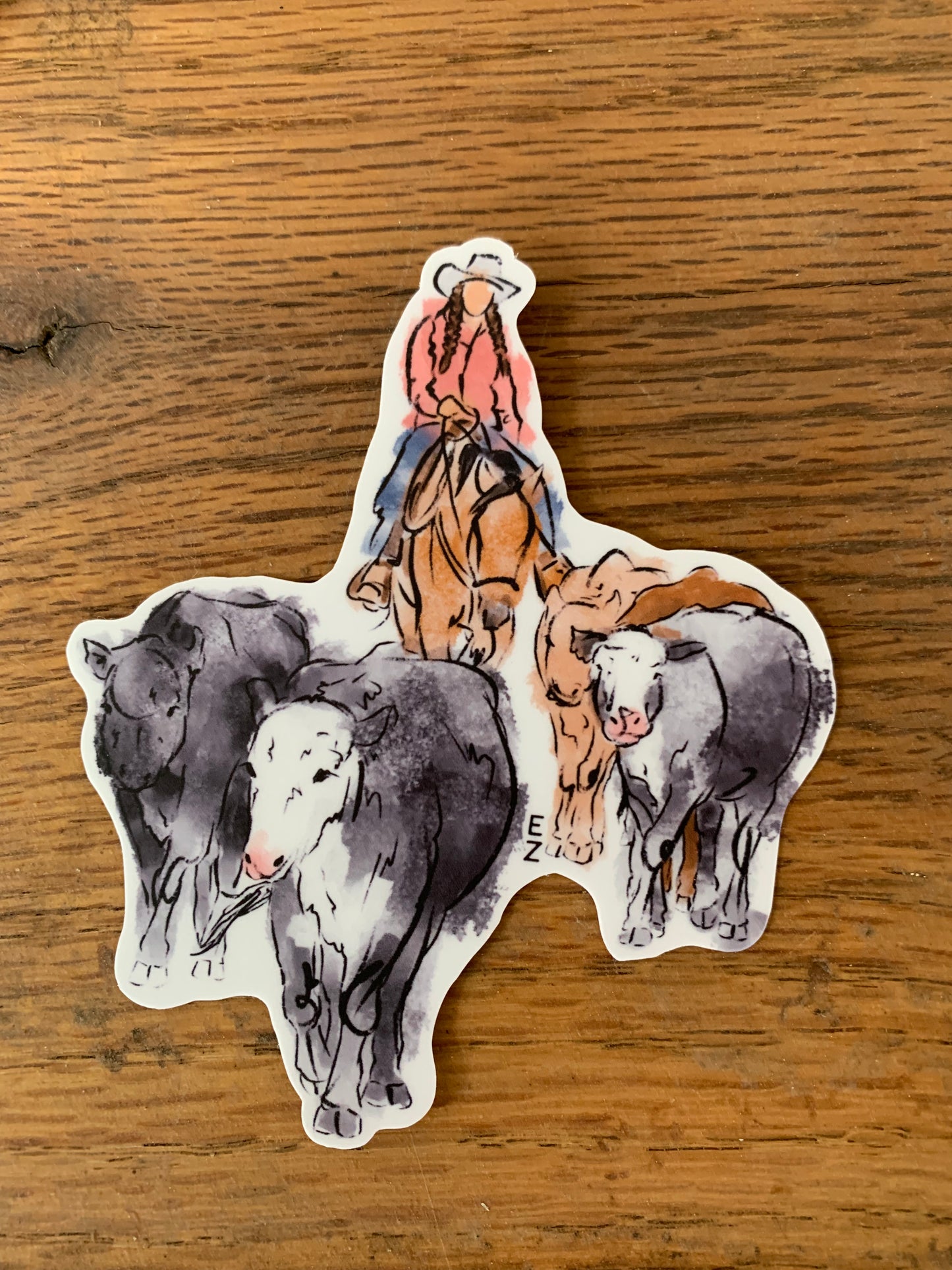 Cattle Drive Sticker