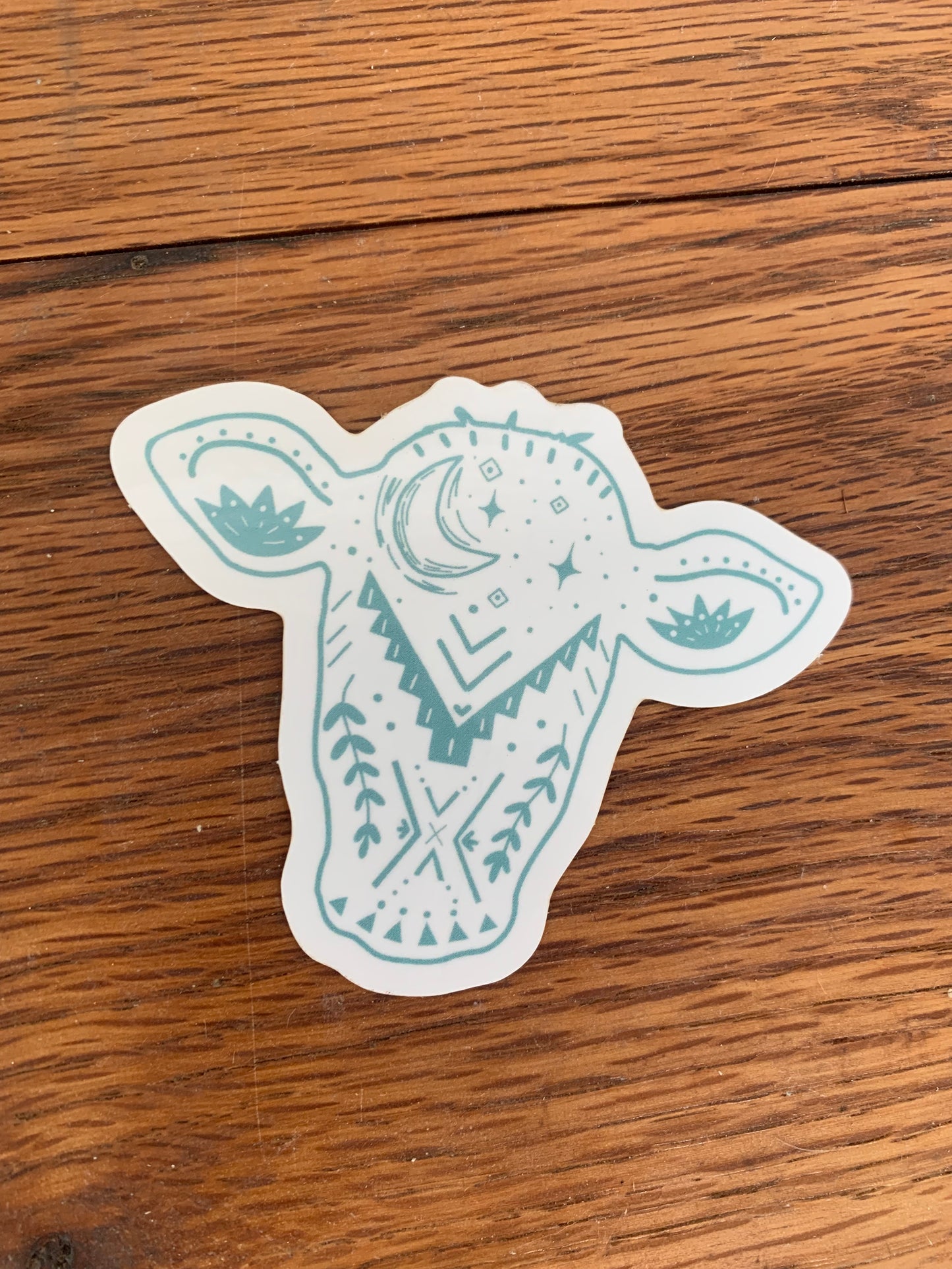 Midnight cow sticker